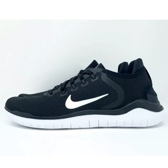 Nike Free RN 2018 'Black White' Men's Running Shoe - Picture 2 of 10